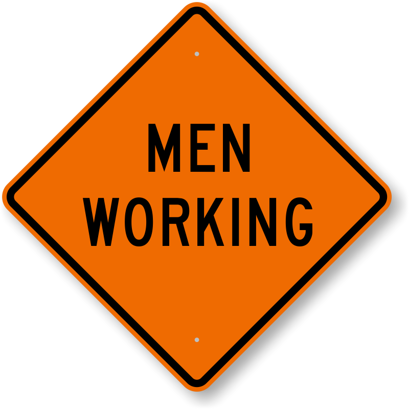 Men Working Sign | Road Work Sign | Best Prices, SKU: K-