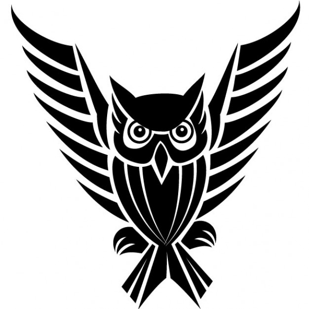 vector clip art owls-#29