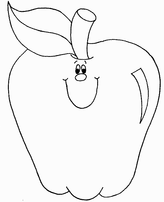apple clipart to color - photo #31