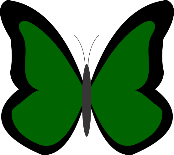 Butterfly 26 Color Colour Dark Green Peace xochi.info ...