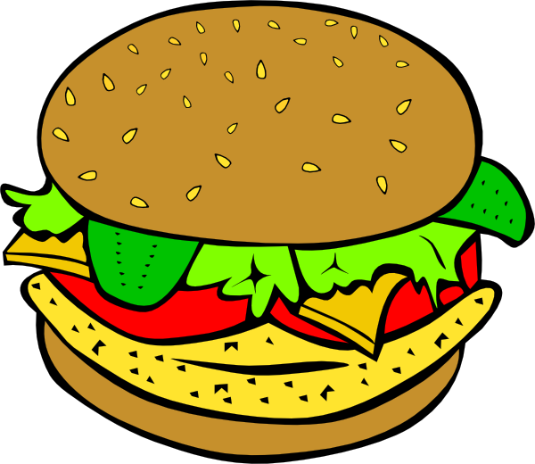 Chicken Burger Clip Art - vector clip art online ...