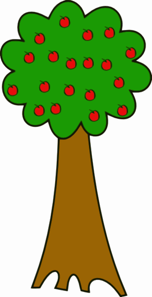 Tree With Fruits clip art Free Vector