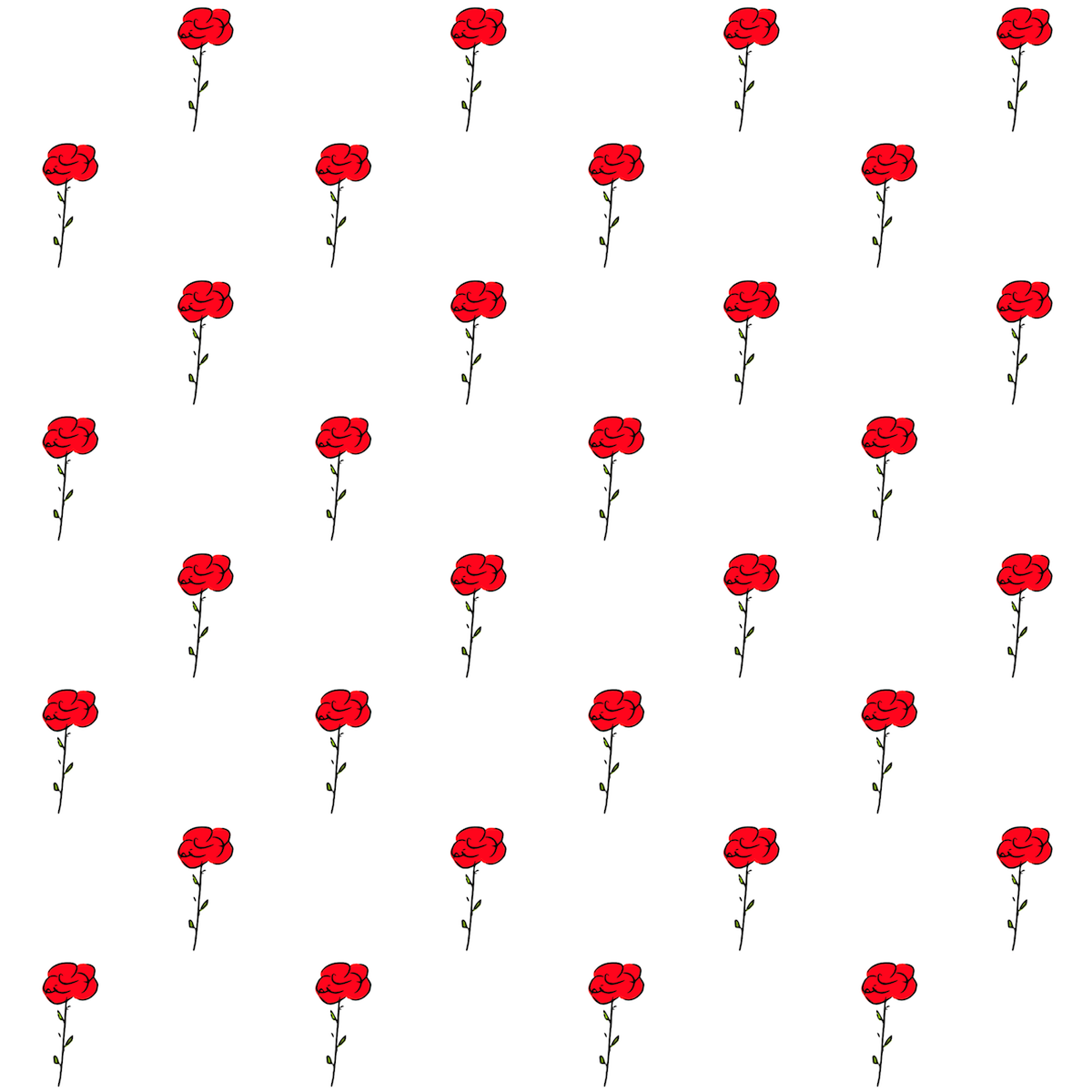 free digital red rose scrapbooking paper and embellishment ...