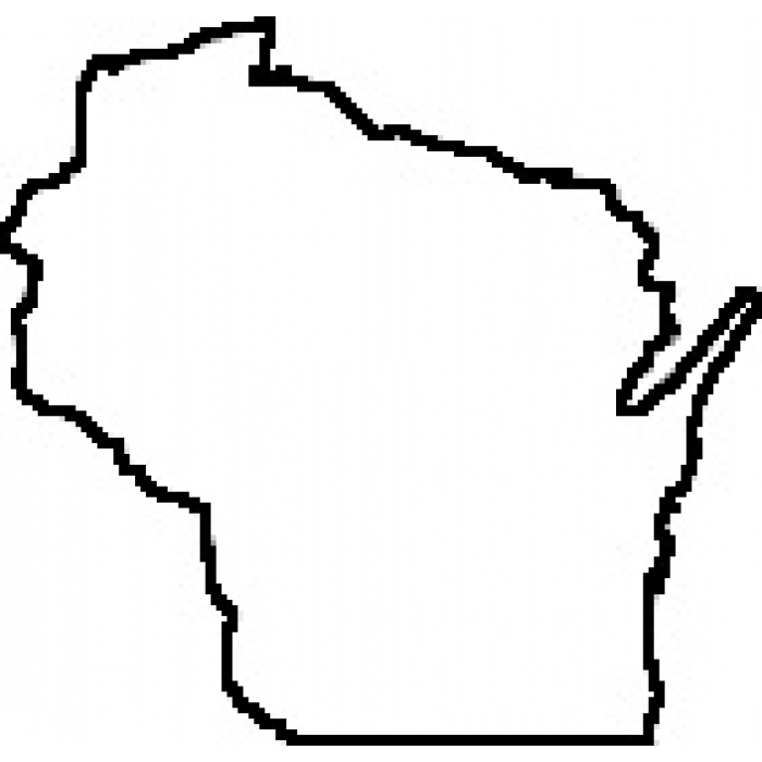 clipart map of wisconsin - photo #5
