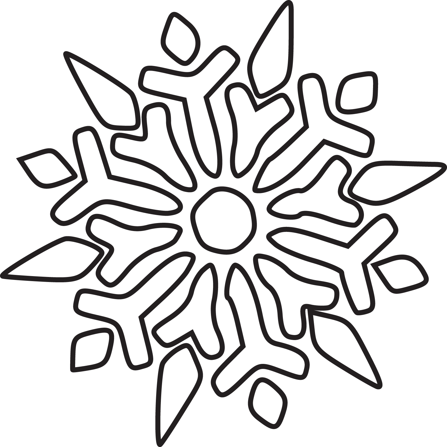 winter clip art free black and white - photo #33