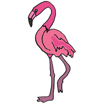 Birds Flamingos Pink Funny Cartoons T Shirt