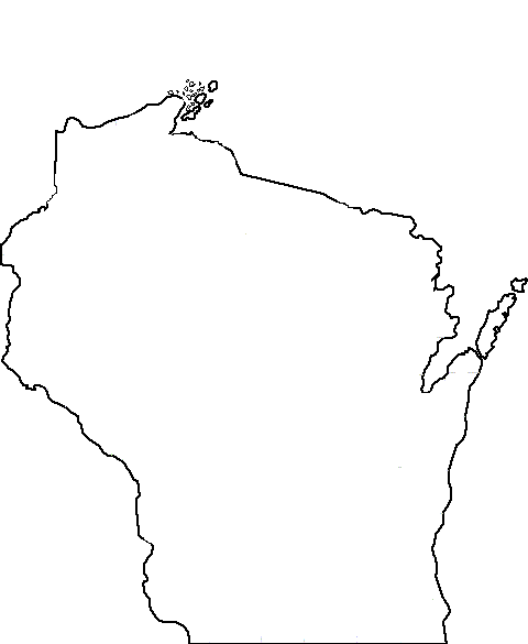 clipart map of wisconsin - photo #10