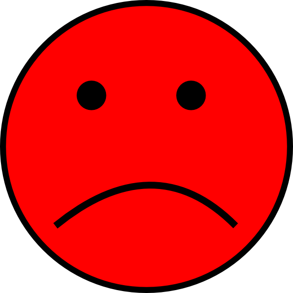 Red Frowny Face