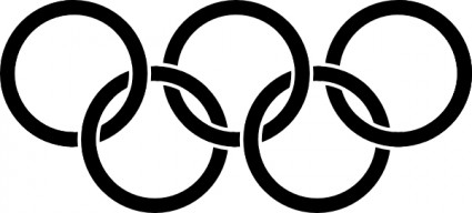 Olympic Rings Black clip art Vector clip art - Free vector for ...