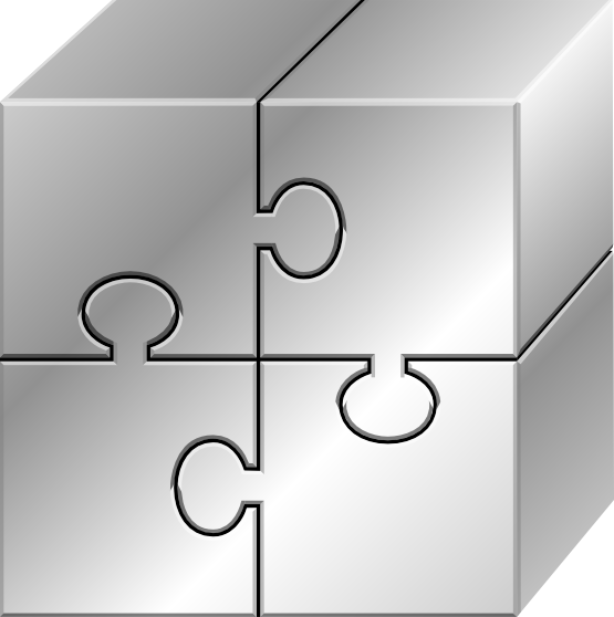 silver puzzle SVG