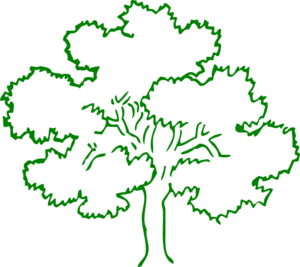 25% Oak Tree clip art - vector clip art online, royalty free ...