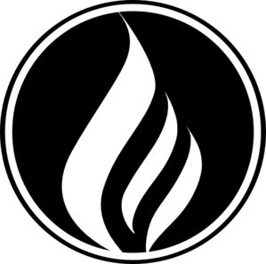Black Flame Icon clip art - vector clip art online, royalty free ...