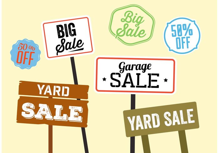 Yard Sale Sign Vectors - Download Free Vector Art, Stock Graphics ...