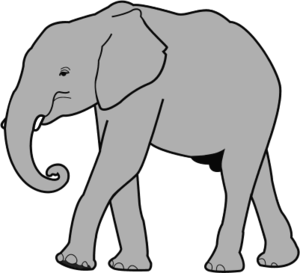 Elephant - vector Clip Art