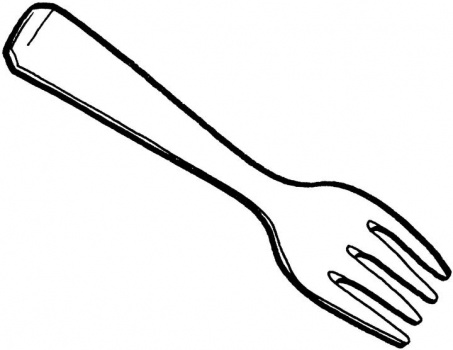 Cartoon Fork Clipart