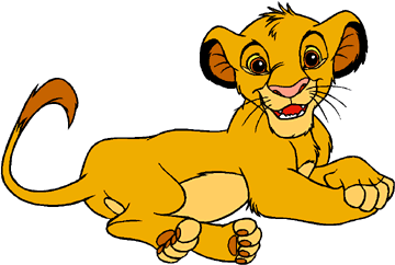 Lion cub clipart free