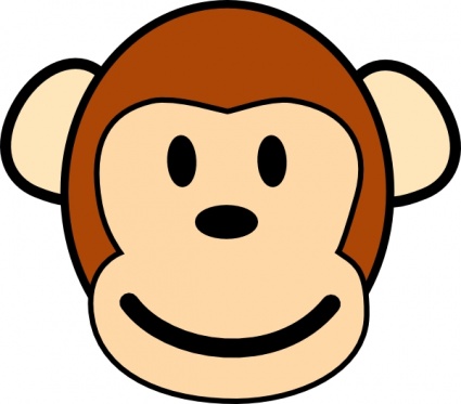 Cute Monkey Outlines - ClipArt Best