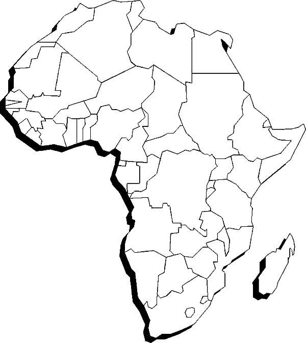 map coloring pages africa - photo #24