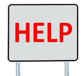 Clipart help sign
