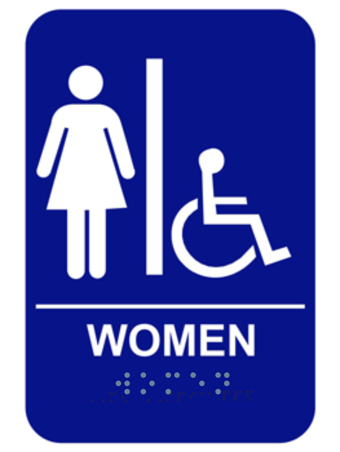 ADA Braille Women's Restroom Sign - Custom Signs