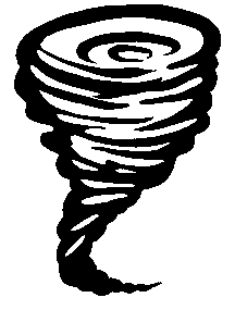 Tornado clipart black and white