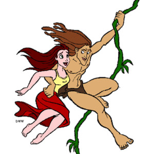 Tarzan and jane clipart