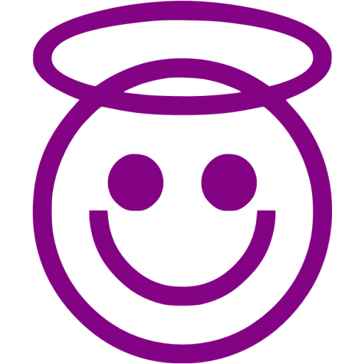Purple emoticon 19 icon - Free purple emoticon icons