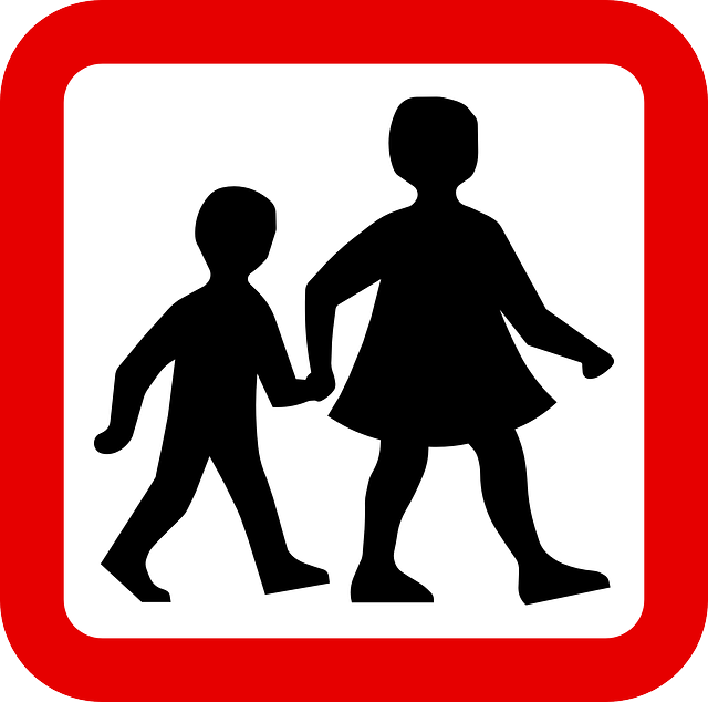 CHILDREN, WALKING, SIGN, TRAFFTIC SIGN, ROAD SIGN - Public Domain ...