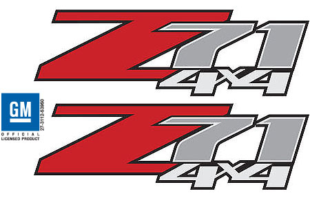 Set of 2 -Z71 4x4 Decal Stickers - LF - [ OEM factory grade ...