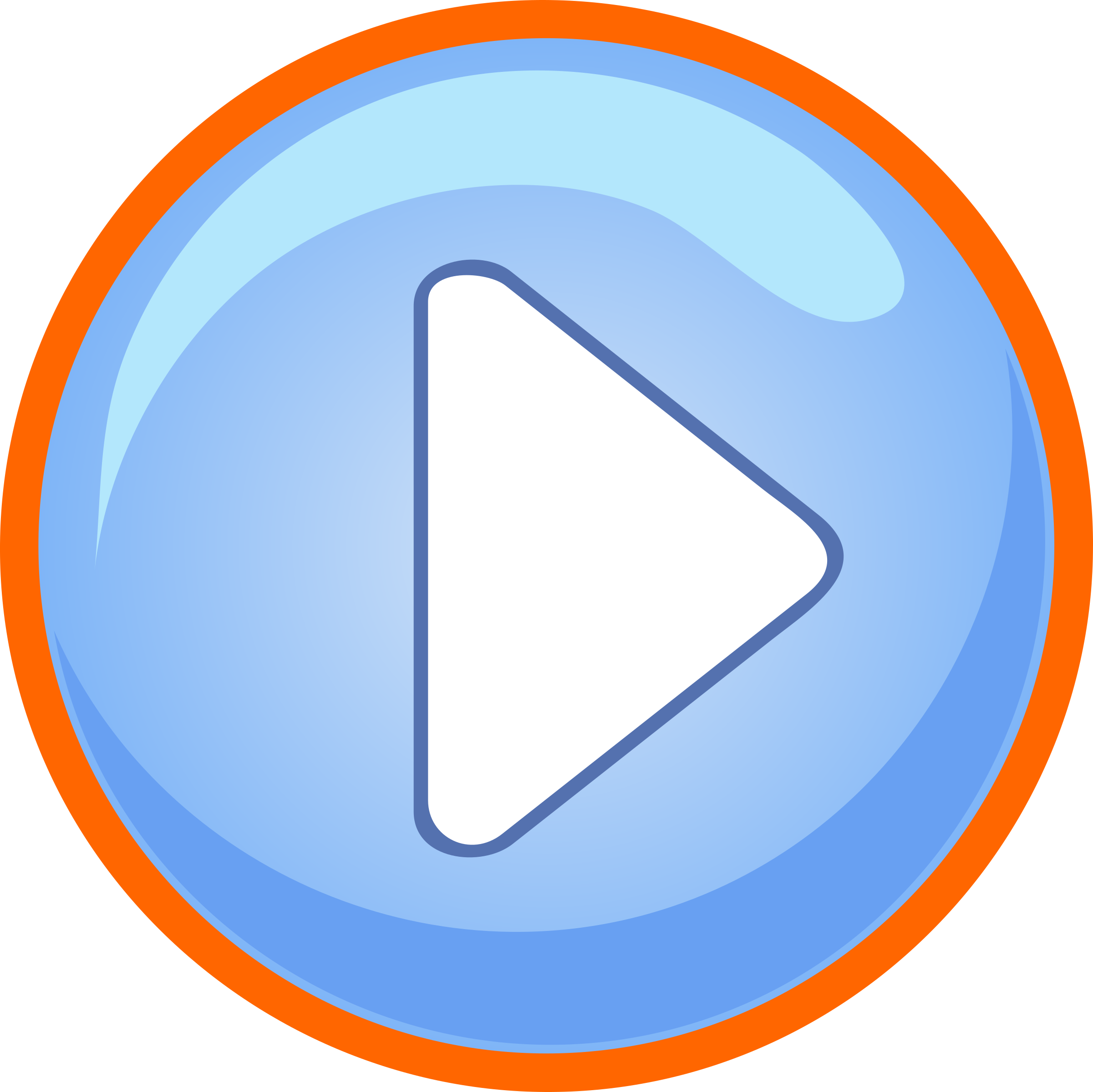 Clipart Blue Play Button With Focus Clipart Best Clipart Best