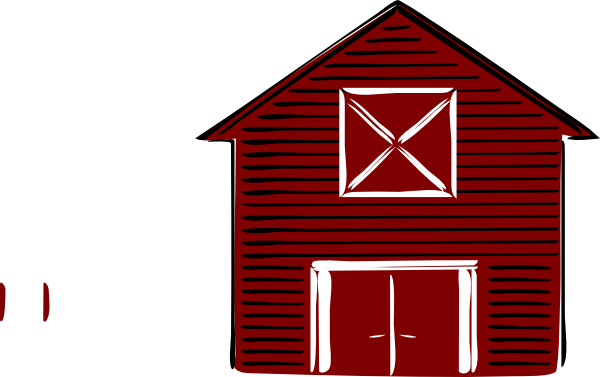 Simple Red Barn Clipart