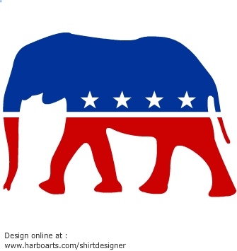 Download : Republican Elephant - Vector Graphic