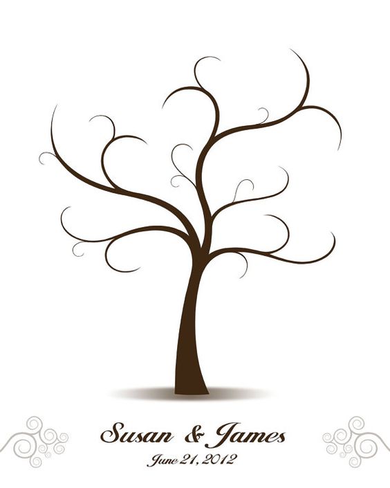 Tree guest books, First us and Wedding