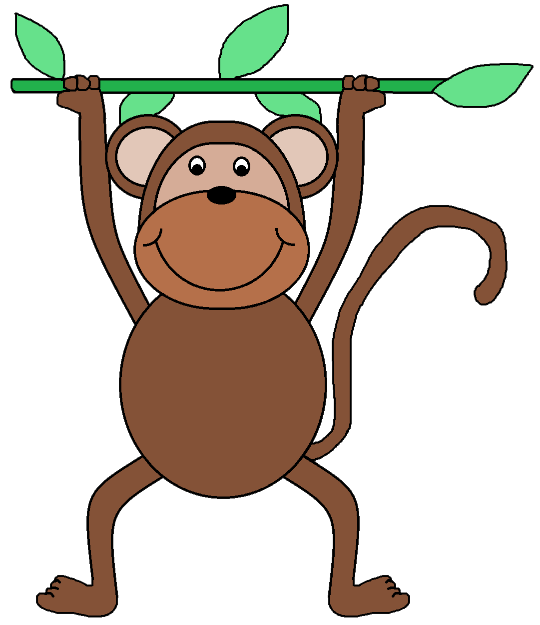 Monkey clipart for kids