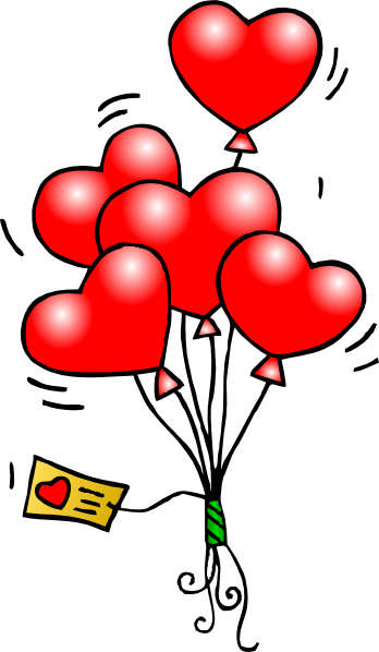L Cartoon Love Heart Balloon - ClipArt Best