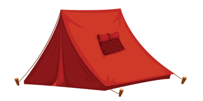 Camp tent clipart image