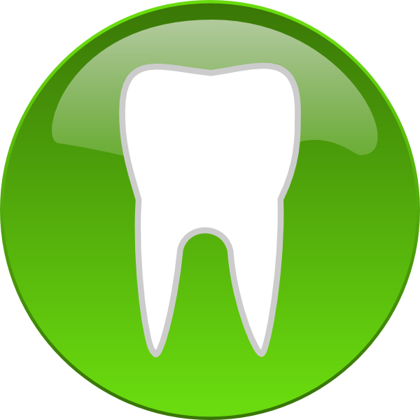 Dental Tooth Button Clip Art - vector clip art online ...