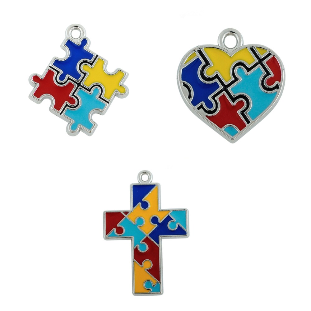 Online Buy Wholesale autism puzzle charm from China autism puzzle ...
