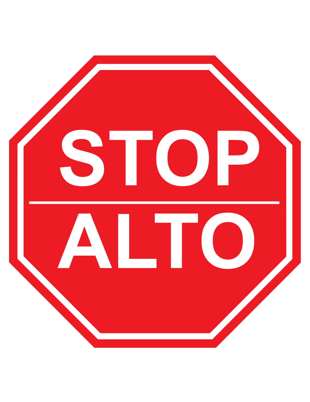 Alto Stop Sign - ClipArt Best