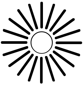 506 views Sun With Rays Black And White - ClipArt Best