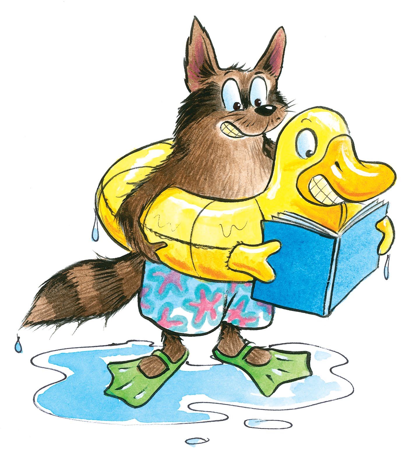 Summer reading clipart