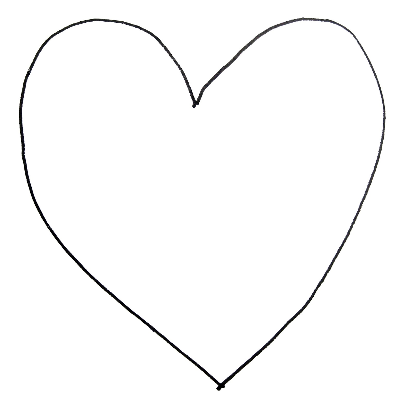Best Photos of Heart Shape Outline Printables - Printable Heart ...