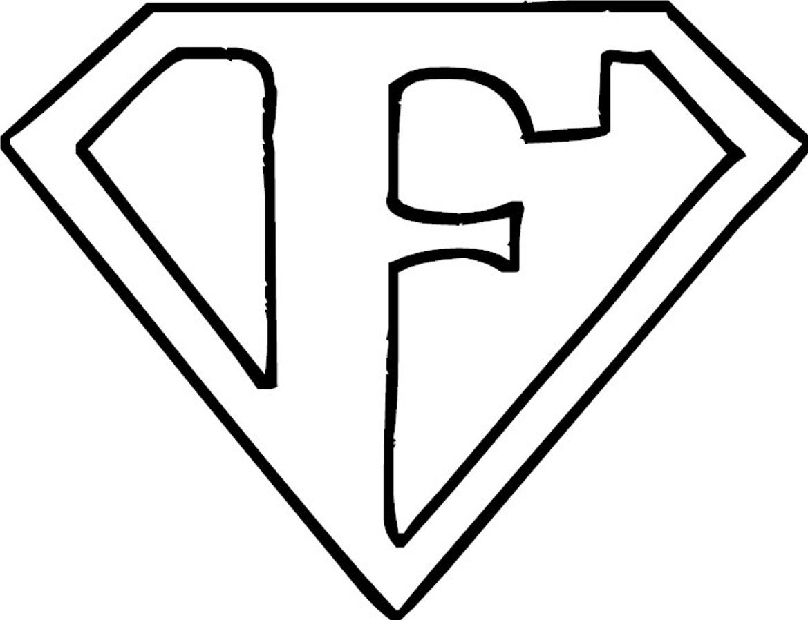 Superman Logo Coloring Pages Free | Super Heroes Coloring pages of ...