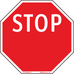 Custom Stop Sign Y1229 - by SafetySign.com