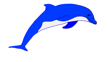Jumping Dolphins Outline - Rooweb Clipart