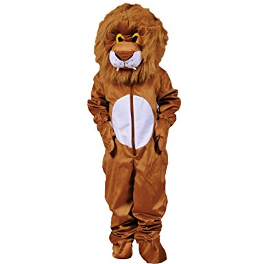 Amazon.com: Scary Plush Lion Hairy Head Costume By Dress Up ...