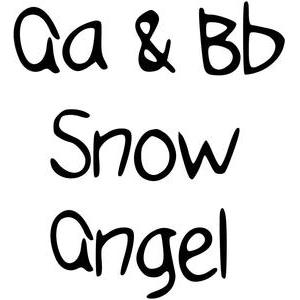 Silhouette Design Store - View Design #110113: snow angel font