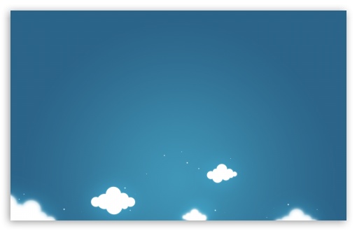 Cartoon Clouds And Blue Sky HD desktop wallpaper : High Definition ...