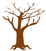 Tree trunk and branch clipart
