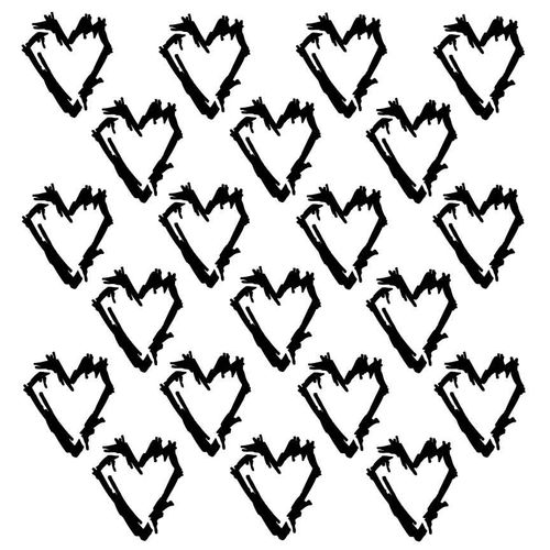 New Dina Wakley Stencil: Grungy Hearts - ponderings